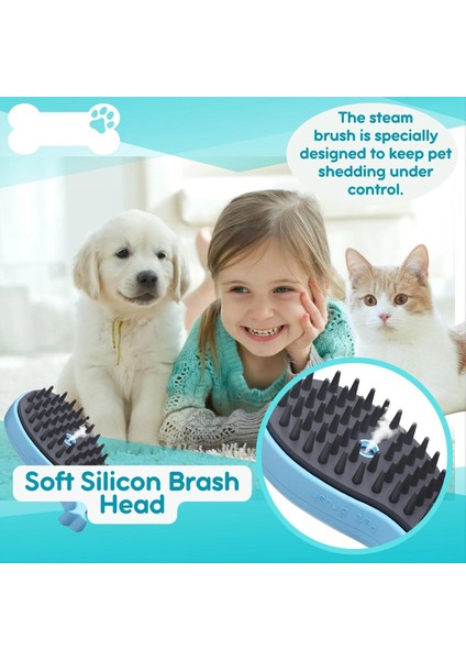 Kedi Buhar Fırçası - Kendini Temizleme Masaj Için Buharlı Kedi Fırçası, Karışık ve Gevşek Saçları Çıkarmak Için Buhar Evcil Hayvan Fırçası (Yurt Dışından) indirimleri