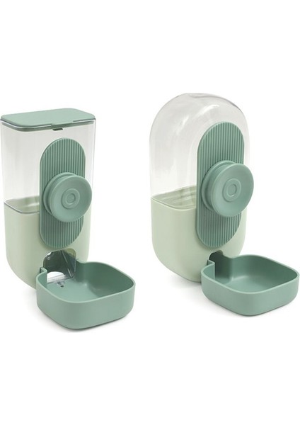 Asılı Otomatik Evcil Hayvan Maması Su Dağıtıcı, Otomatik Yerçekimi Evcil Hayvan Besleyici ve Sulayıcı Seti, Kafes Gıda Kasesi Köpek Besleme Istasyonu (Yurt Dışından)