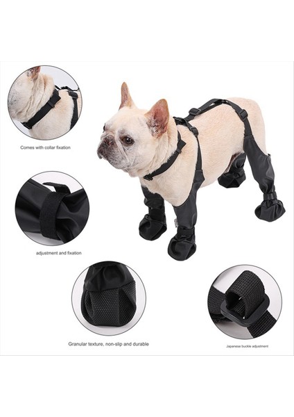 Köpek Ayakkabıları Su Geçirmez Ayarlanabilir Köpek Boot Yağmur Günü Evcil Hayvan Nefes Ayakkabı Açık Hava Yürüyüşü Için Yumuşak Fransız Bulldog Pençeleri-M (Yurt Dışından) fiyatları