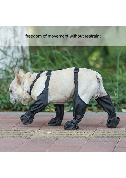 Köpek Ayakkabıları Su Geçirmez Ayarlanabilir Köpek Boot Yağmur Günü Evcil Hayvan Nefes Ayakkabı Açık Hava Yürüyüşü Için Yumuşak Fransız Bulldog Pençeleri-M (Yurt Dışından) modelleri