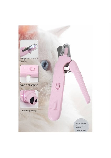 Pet LED Tırnak Clipper Type-C Şarj Portu Evrensel Ojeer ve Kediler ve Köpek Için Clipper 2&#39;si 1 Arada (Yurt Dışından) fırsatları