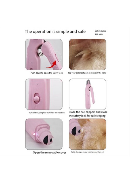 Pet LED Tırnak Clipper Type-C Şarj Portu Evrensel Ojeer ve Kediler ve Köpek Için Clipper 2&#39;si 1 Arada (Yurt Dışından) indirimleri