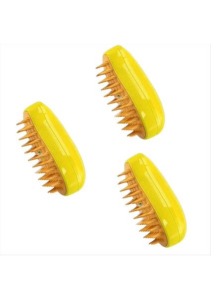 3pcs Evcil Hayvan Tımar Fırçası Saç Çıkarma Sıcak Buhar Teknolojisi Şarj Edilebilir Dökülme Fırçası Tavşanlar Için Evcil Hayvan Bakımı, B (Yurt Dışından)