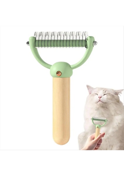 Astar Tırmık Fırçası Demating Kedi Tombulları Tımar Için Uzun Saçlı Kediler Çift Taraflı Alt Kat Tırmığı Pet Pet Pet Peting B. (Yurt Dışından) fiyatları