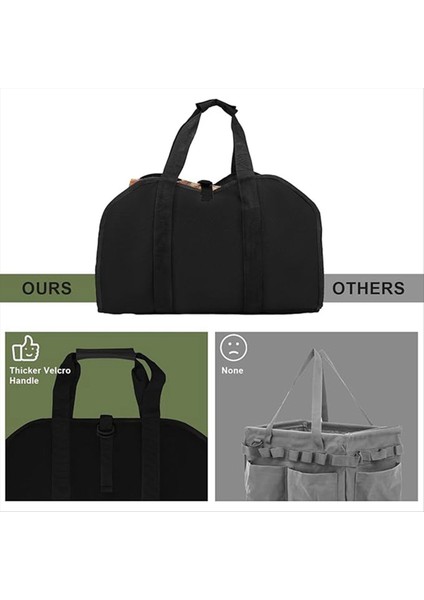 Tutamaklı Odun Için Ahşap Taşıyıcı, Yakacak Odun Kütük Taşıyıcı Tote, Yakacak Odun Sahibi, Şömine Yakacak Odun Taşıyıcı Çanta (Yurt Dışından) modelleri