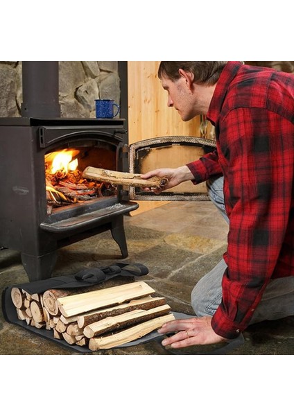 Tutamaklı Odun Için Ahşap Taşıyıcı, Yakacak Odun Kütük Taşıyıcı Tote, Yakacak Odun Sahibi, Şömine Yakacak Odun Taşıyıcı Çanta (Yurt Dışından) indirimleri
