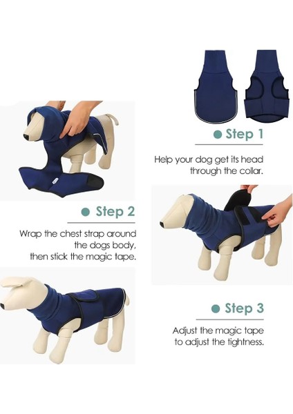 Köpek Kaygısı Yeleği, Büyük Köpek Sakinleştirici Ceket Için Gök Gürültüsü Ceket, Köpek Kaygısı Ceketi, Gürültü Için Köpek Kaputu L (Yurt Dışından) fırsatları