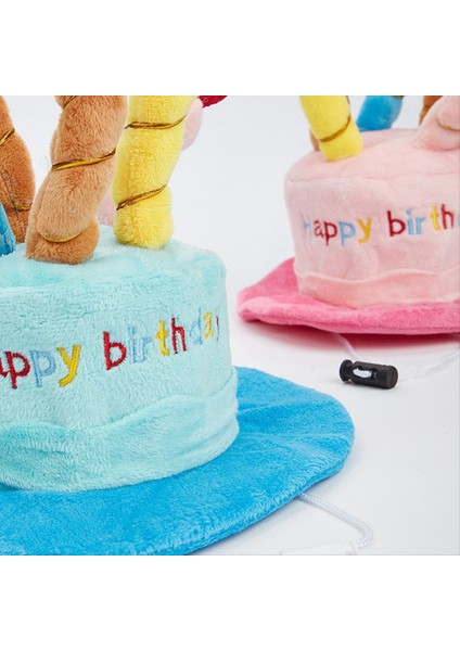 Sevimli Evcil Hayvanlar Köpek Kedileri Doğum Günü Kapakları Ayarlanabilir Renkli Mumlar Köpek Şapkası Köpek Yavrusu Kediler Cosplay Kostüm Mücevher Mavi (Yurt Dışından) fırsatları