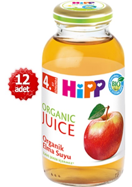 Organik x 12 Adet Elma Suyu 200ML