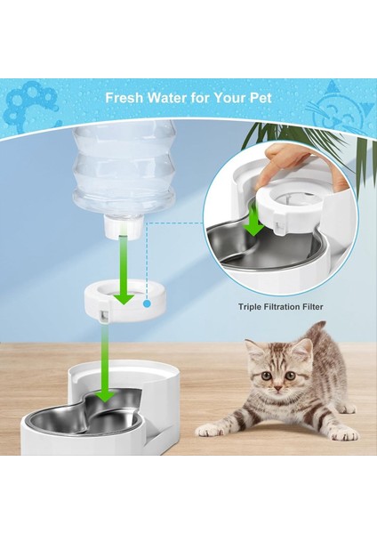 8pcs Rizzari Pet Fountain Için Su Çeşme Filtresini Değiştirin 3.6l/4.6l/6l/8l Yerçekimi Pet Su Dağıtıcı Köpek Su Filtresi (Yurt Dışından) fiyatları