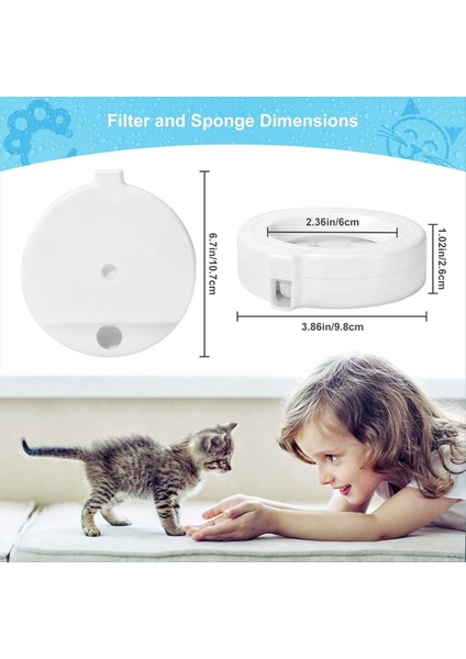 8pcs Rizzari Pet Fountain Için Su Çeşme Filtresini Değiştirin 3.6l/4.6l/6l/8l Yerçekimi Pet Su Dağıtıcı Köpek Su Filtresi (Yurt Dışından) indirimleri