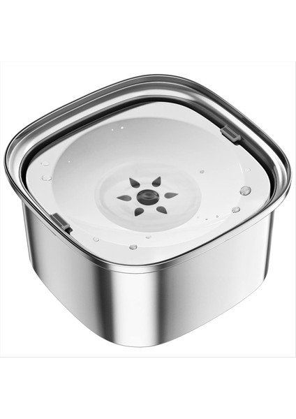 3l Köpek Su Kasesi 101OZ Paslanmaz Çelik Köpek Kasesi Dökülmez Büyük Kapasiteli Köpek Maması Su Kasesi Yavaş Su Besleyici Beyaz (Yurt Dışından) indirimleri