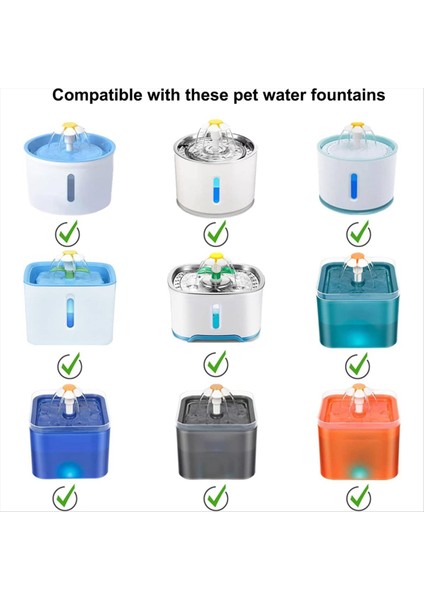 Kedi Su Çeşmesi Sünger Kedi Çeşme Filtreleri Için 12 Pcs Köpük Filtreleri Evcil Çeşme Filtresi Yedek Sünger Filtreleri (Yurt Dışından) modelleri