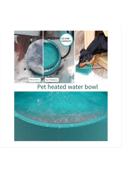 Isıtmalı Evcil Hayvan Kasesi - Köpek Kedileri Için 3.2l, Isıtmalı Evcil Hayvan Kasesi, Tavşan Tavuk Ördek Sincapları Için Açık Su Kasesi Abd Fişi (Yurt Dışından) indirimleri
