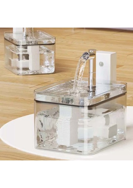 Otomatik Dolaşım Içme Suyu Dağıtıcı Çıkarılmış Kablosuz Indüksiyon Çeşmesi 1.5l Büyük Evcil Hayvan Su Çeşmesi C (Yurt Dışından) modelleri