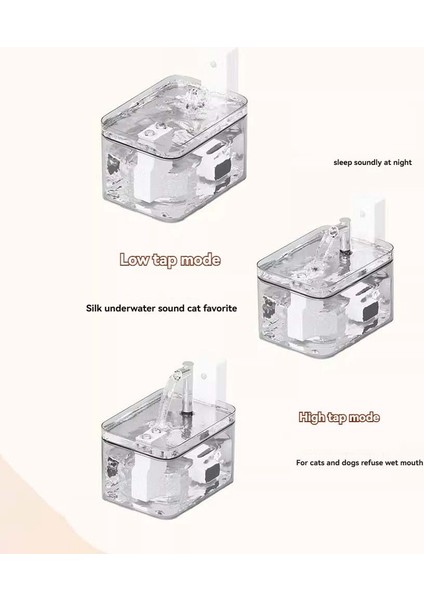 Otomatik Dolaşım Içme Suyu Dağıtıcı Çıkarılmış Kablosuz Indüksiyon Çeşmesi 1.5l Büyük Evcil Hayvan Su Çeşmesi C (Yurt Dışından) fırsatları