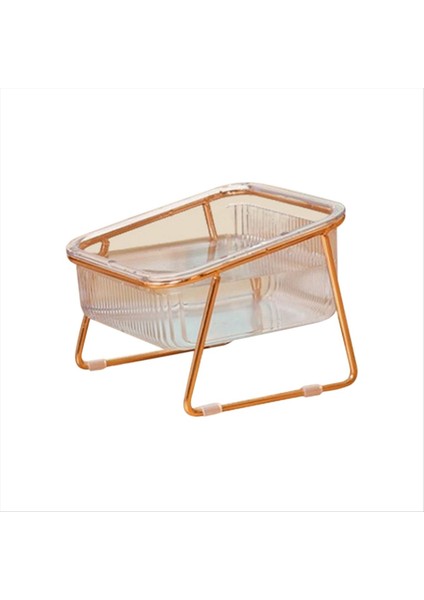 Pet Single Bowl Şeffaf Ayak Kedi Kasesi Içecek Su Kedi Maması Stand Yükseltilmiş Su Besleyici Köpek Kasesi Malzemeleri (Yurt Dışından)