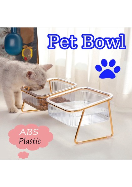 Pet Single Bowl Şeffaf Ayak Kedi Kasesi Içecek Su Kedi Maması Stand Yükseltilmiş Su Besleyici Köpek Kasesi Malzemeleri (Yurt Dışından) modelleri