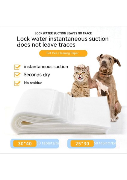 Pet Tek Kullanımlık Çiş Pape Köpek Çakalı Pad Emme Bebek Bezi Delozu Pet Kedi Eğitim Tuvalet Malzemeleri 30X40CM (Yurt Dışından) fiyatları