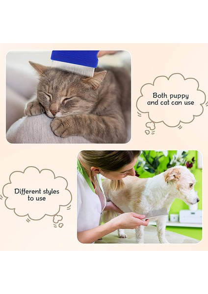 7 Adet Gözyaşı Leker Çıkarma Çift Taraflı Köpek Gözü Fırça Köpek Pire Taraklar Çift Kafa Tomberi Çok Amaçlı Alet (Yurt Dışından) modelleri