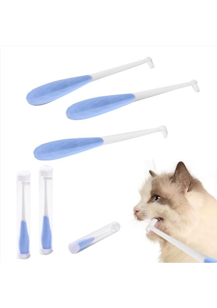 Kedi Diş Fırçası, Köpek Diş Fırçalama Kiti, Kedi Diş Bakımı Için Kedi Diş Fırçalama Kiti, Mini Kafa, 4pcs (Yurt Dışından) fiyatları