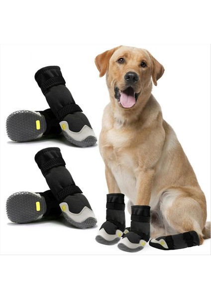 Köpek Ayakkabı Yolu Kaymaz Köpek Botları Taban Koruma Yağmurlu Kar Botları Su Geçirmez Köpek Ayakkabıları B (Yurt Dışından) fiyatları