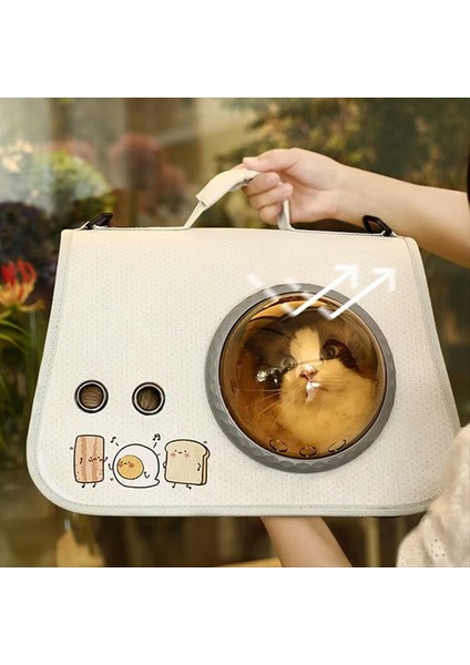 Cat Pet Hava Yastığı Şeffaf Pencere Tasarımı Nefes Bulabilir Havalandırma (Yurt Dışından) modelleri