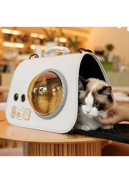 Cat Pet Hava Yastığı Şeffaf Pencere Tasarımı Nefes Bulabilir Havalandırma (Yurt Dışından) indirimleri