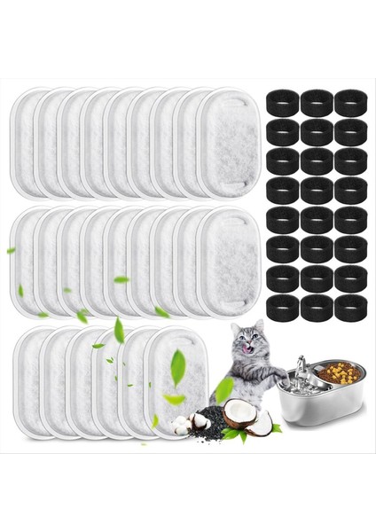 48 Paket Kedi Su Çeşmesi Filtreleri, Kedi Çeşmesi Yedek Filtreleri Ayarlanabilir Su Akışı Pet Su Çeşmesi (Yurt Dışından) fiyatları