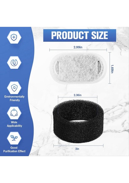 48 Paket Kedi Su Çeşmesi Filtreleri, Kedi Çeşmesi Yedek Filtreleri Ayarlanabilir Su Akışı Pet Su Çeşmesi (Yurt Dışından) modelleri