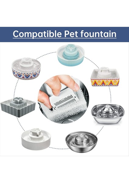 Kedi Su Çeşmesi Yedek Filtreler Kedi Çeşme Karbon Filtreler Seramik Evcil Hayvan Içme Paslanmaz Çelik Evcil Hayvan Çeşmesi (Yurt Dışından) fırsatları