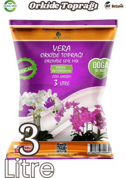 Orkide Toprağı 3 Lt (Ithal Cocohusk) - Çiçek Açtıran Bitki Besini 500 ml - Böcek Kovucu 500 ml fiyatları
