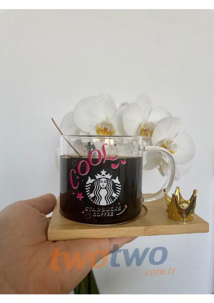 Starbucks Figürlü Cam Kupa cool-kahve bardağı-Starbucks fincanı fiyatları