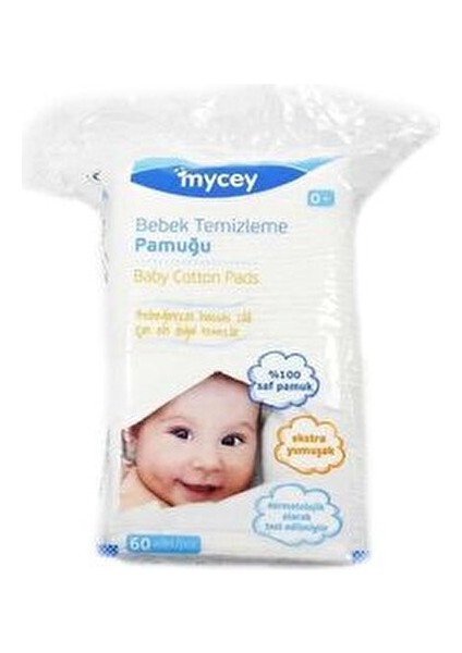 Bebek Temizleme Pamuğu Dermatolojik Olarak Test Edilmiş 60 Adet Alerjiye Karşı Güvenli modelleri