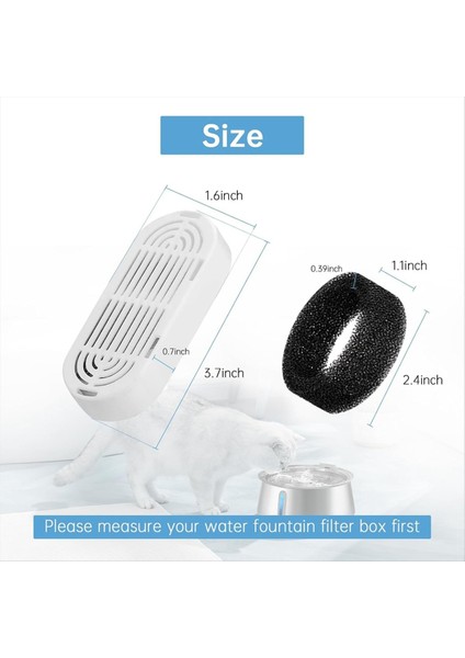 Kedi Su Çeşmesi Filtresi Değiştirme: 135 Oz ve 108 Oz Paslanmaz Çelik Evcil Hayvan Çeşmesi Için 3+3 Paket Yedek Filtreler (Yurt Dışından) fırsatları