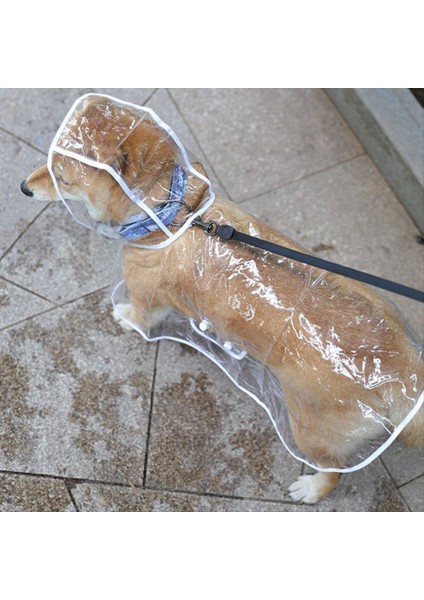 S-Pet Köpek Köpek Şeffaf Yağmur Yağmur Pet Pet Kapşonlu Su Geçirmez Ceket Giysileri Yumuşak Köpek Yağmur Cox Yavru Yağmur Ponço (Yurt Dışından) modelleri