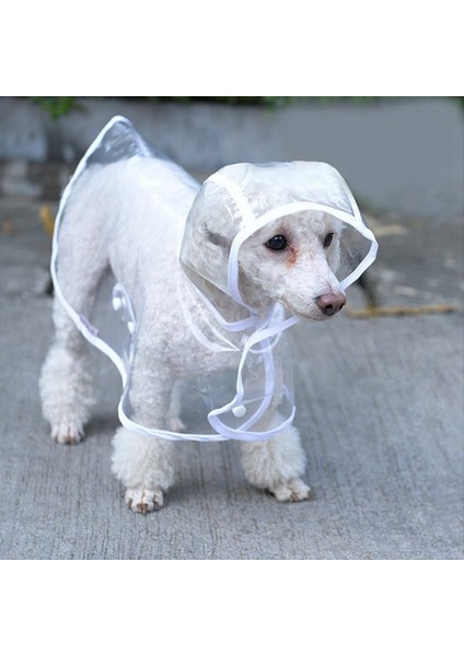 S-Pet Köpek Köpek Şeffaf Yağmur Yağmur Pet Pet Kapşonlu Su Geçirmez Ceket Giysileri Yumuşak Köpek Yağmur Cox Yavru Yağmur Ponço (Yurt Dışından) fırsatları