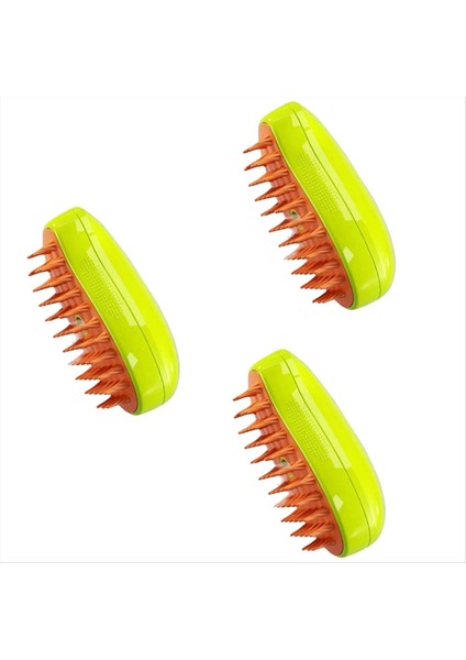 3pcs Evcil Hayvan Tımar Fırçası Saç Kaldırma Sıcak Buhar Teknolojisi Şarj Edilebilir Dökülme Fırçası Tavşanlar Için Evcil Hayvan Bakımı, Bir (Yurt Dışından)
