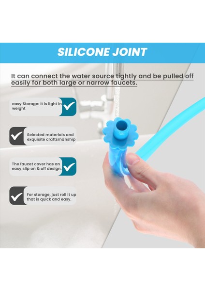 Banyo Küveti Musluk Uzatma Evcil Hayvanlar Duş Çok Fonksiyonlu Genişletici Hortum El Tipi Köpek Ayarlanabilir Yürümeye Başlayan Çocuk Silikon Küvet (Yurt Dışından) indirimleri