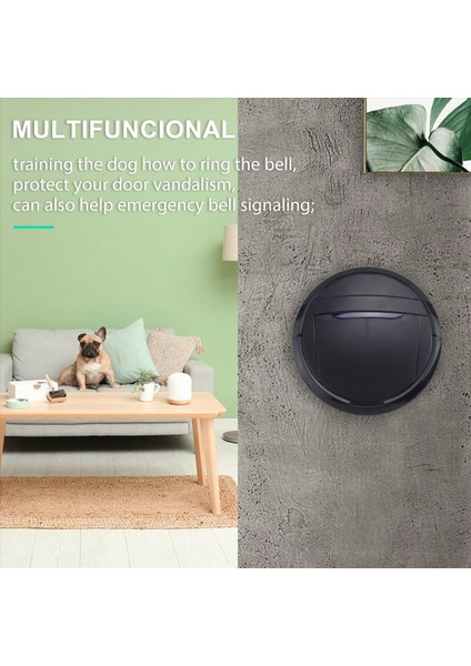 Pet Köpek Kapı Zilleri Kablosuz Kapı Bell Ev Eğitim Çok Fonksiyonlu Sensör Hareketi (Alıcı ve Vericiler) Eğitim Aracı Abd Fişi (Yurt Dışından) fırsatları