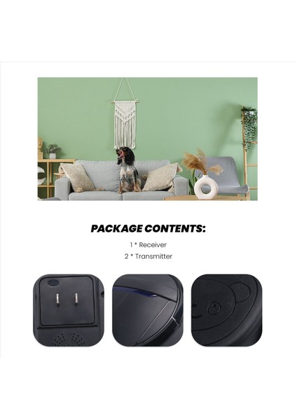 Pet Köpek Kapı Zilleri Kablosuz Kapı Bell Ev Eğitim Çok Fonksiyonlu Sensör Hareketi (Alıcı ve Vericiler) Eğitim Aracı Abd Fişi (Yurt Dışından) indirimleri