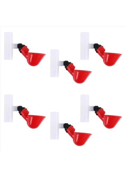 Tavuk Waterer Bardakları, Tavuk Waterer Besleyici Tee Fittings, Tavuk Ördekleri Için Otomatik Tavuk Waterer Quail 6pcs (Yurt Dışından) fiyatları