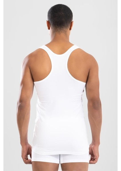 Erkek Sporcu Rambo Pamuklu Atlet Beyaz fiyatları