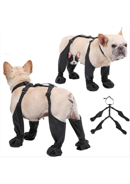 Köpek Ayakkabıları Su Geçirmez Kirli Köpek Koruma Koruyucuları ile Sırıştırıcılarla Kış Kar Dış Mekan, M Slip Donan Düğüm Köpek, M (Yurt Dışından) modelleri