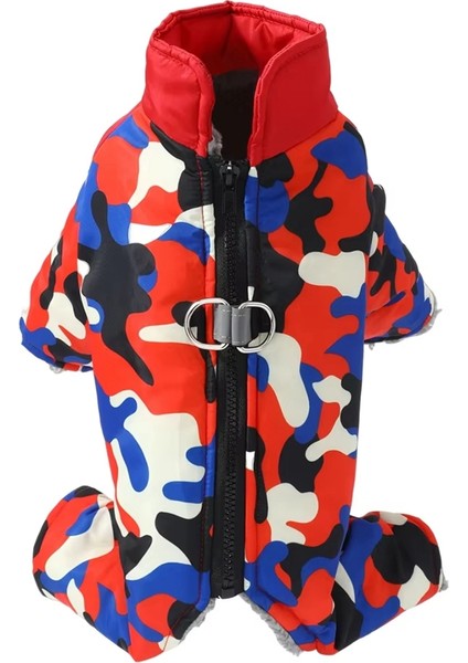 Köpek Tulum Sonbahar Kış Rüzgar Geçirmez Evcil Köpek Ceket Ceket Küçük Orta Köpekler Için Kediler Rahat Yansıtıcı Tulum Kostümleri L (Yurt Dışından)