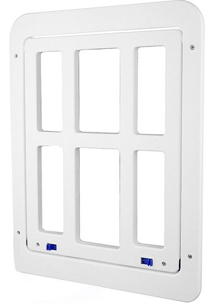 Pet Köpek Ekran Kapısı 13.4INCHX17.3INCH Kapı, Manyetik Flep Kilitlenebilir Köpek Kapısı /kapı, Pencere ve Sundurma - Beyaz (Yurt Dışından)