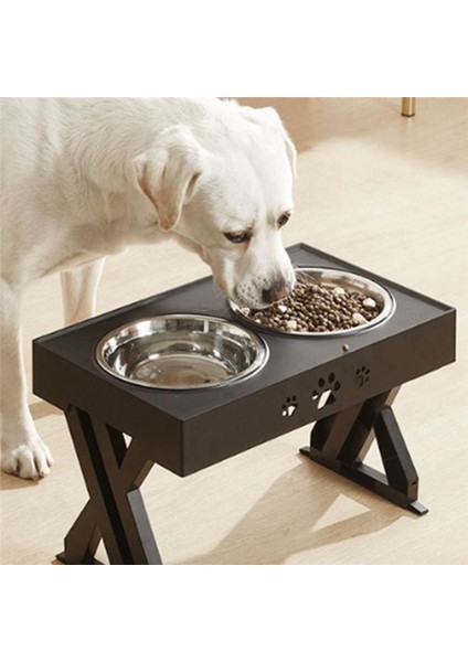 Köpekler Stand Ayarlanabilir Likli Evcil Hayvan Besleme Kabı Köpek Yükseltilmiş Gıda Su Besleyicileri Kedi Asansör Masası ile Çift Kaseler (Yurt Dışından) modelleri