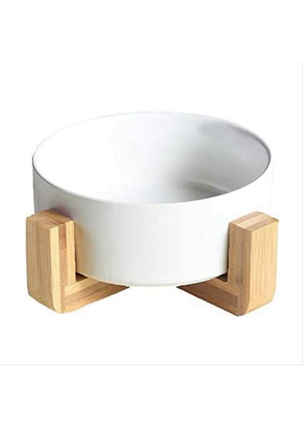 Seramik Yuvarlak Dog-Cat Kase Ahşap Stand, Dayanıklı Gıda Su Yemek Evcil Hayvan, Standlı Kase, Food Water Kase Seta (Yurt Dışından) fiyatları