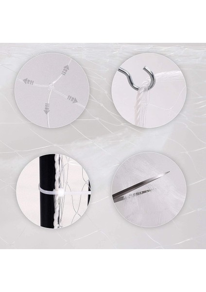 3X8M Kedi Balkon Koruma Ağı Ağ Netleme Netleri Kedilerin Kaçmasını Veya Balkondan Düşmesini Önler (Yurt Dışından) fiyatları