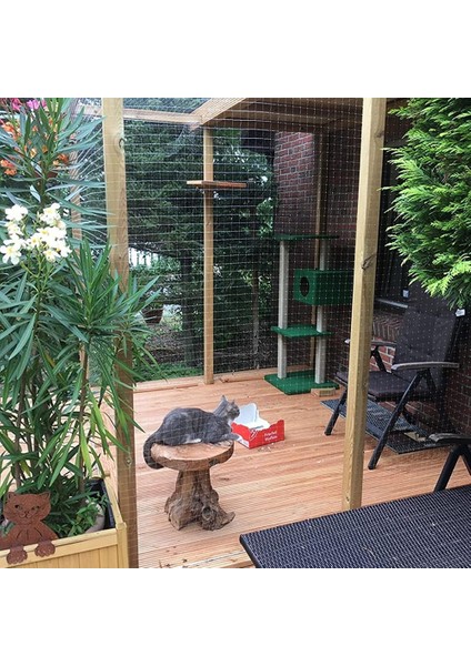 3X8M Kedi Balkon Koruma Ağı Ağ Netleme Netleri Kedilerin Kaçmasını Veya Balkondan Düşmesini Önler (Yurt Dışından) fırsatları